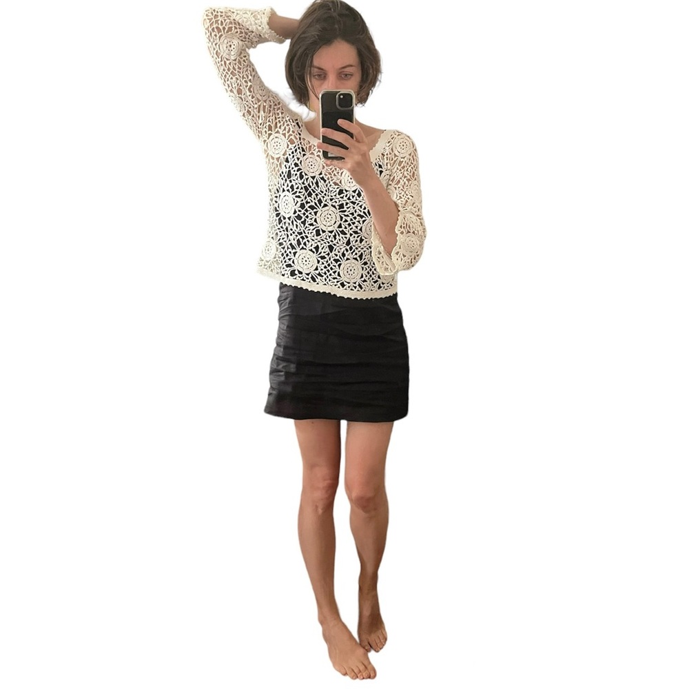Vintage 70s crochet top